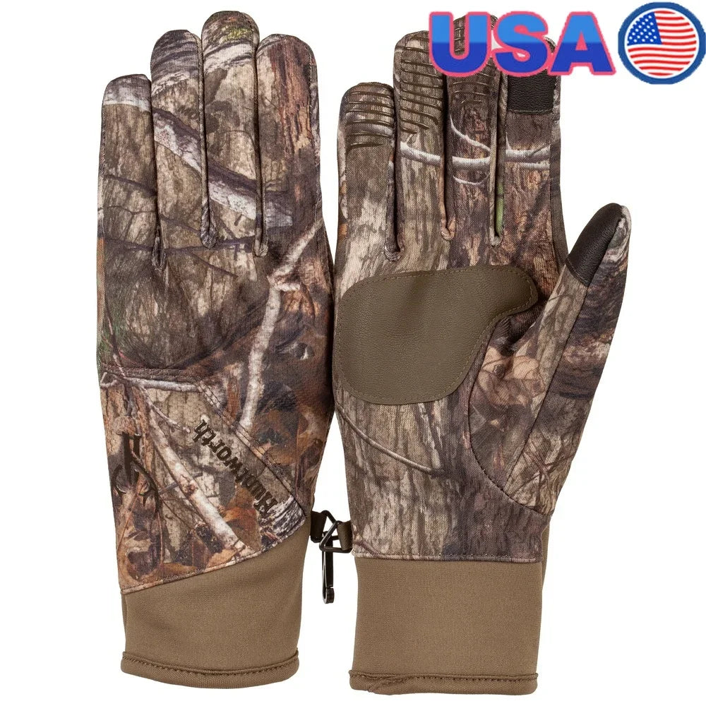 Windproof Hunting Gloves Camouflage Touchscreen Durable Grip Outdoor