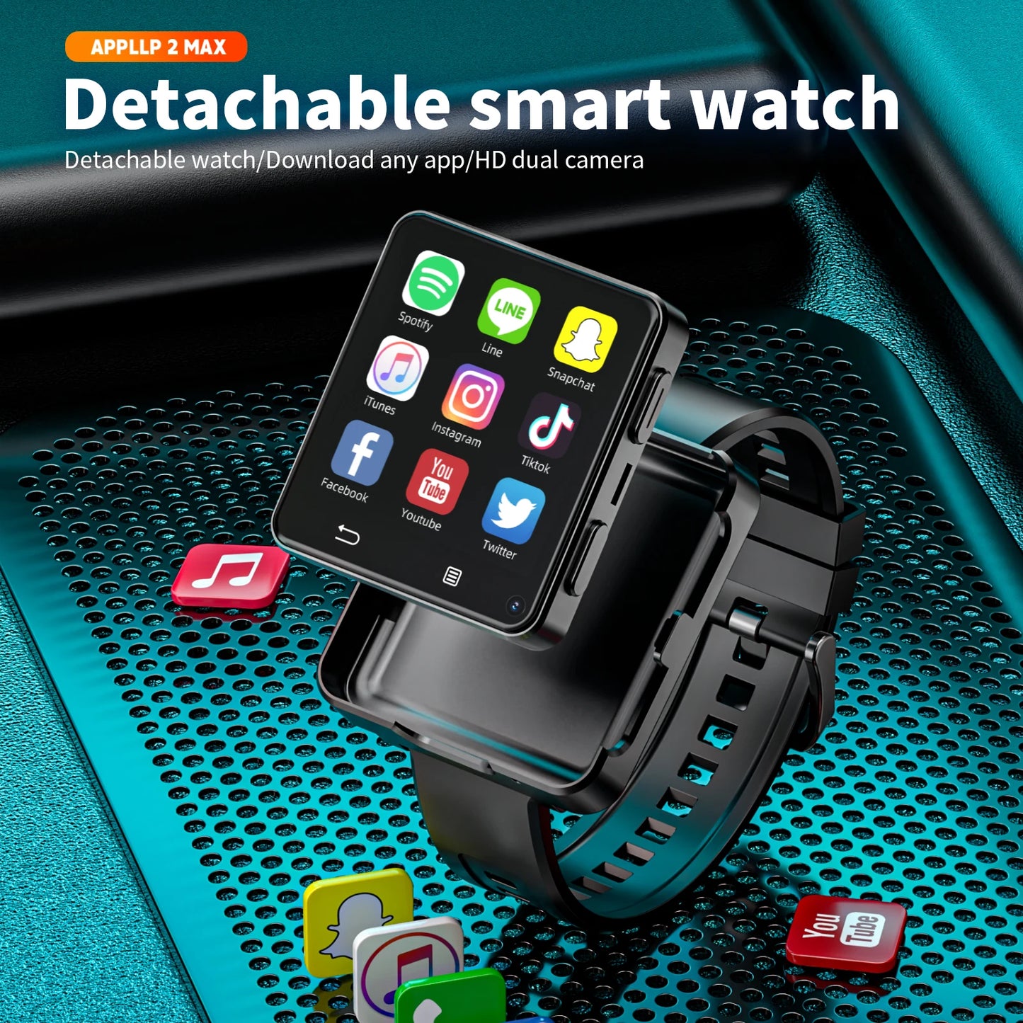 LOKMAT APPLLP 2 MAX Dual Camera Android Smartwatch Phone