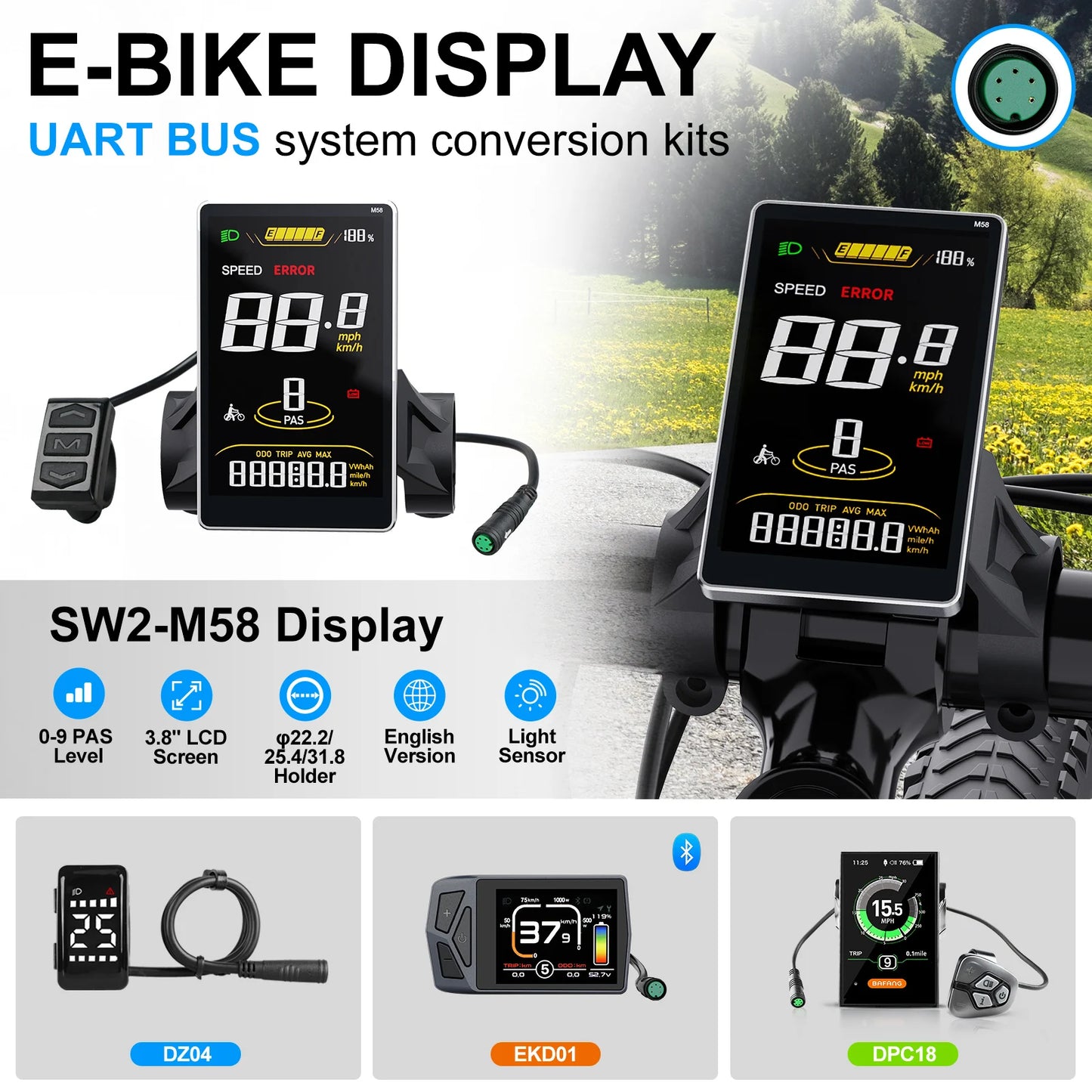 BAFANG 1000W Fat Tire Hub Motor For Snow Electric Bike