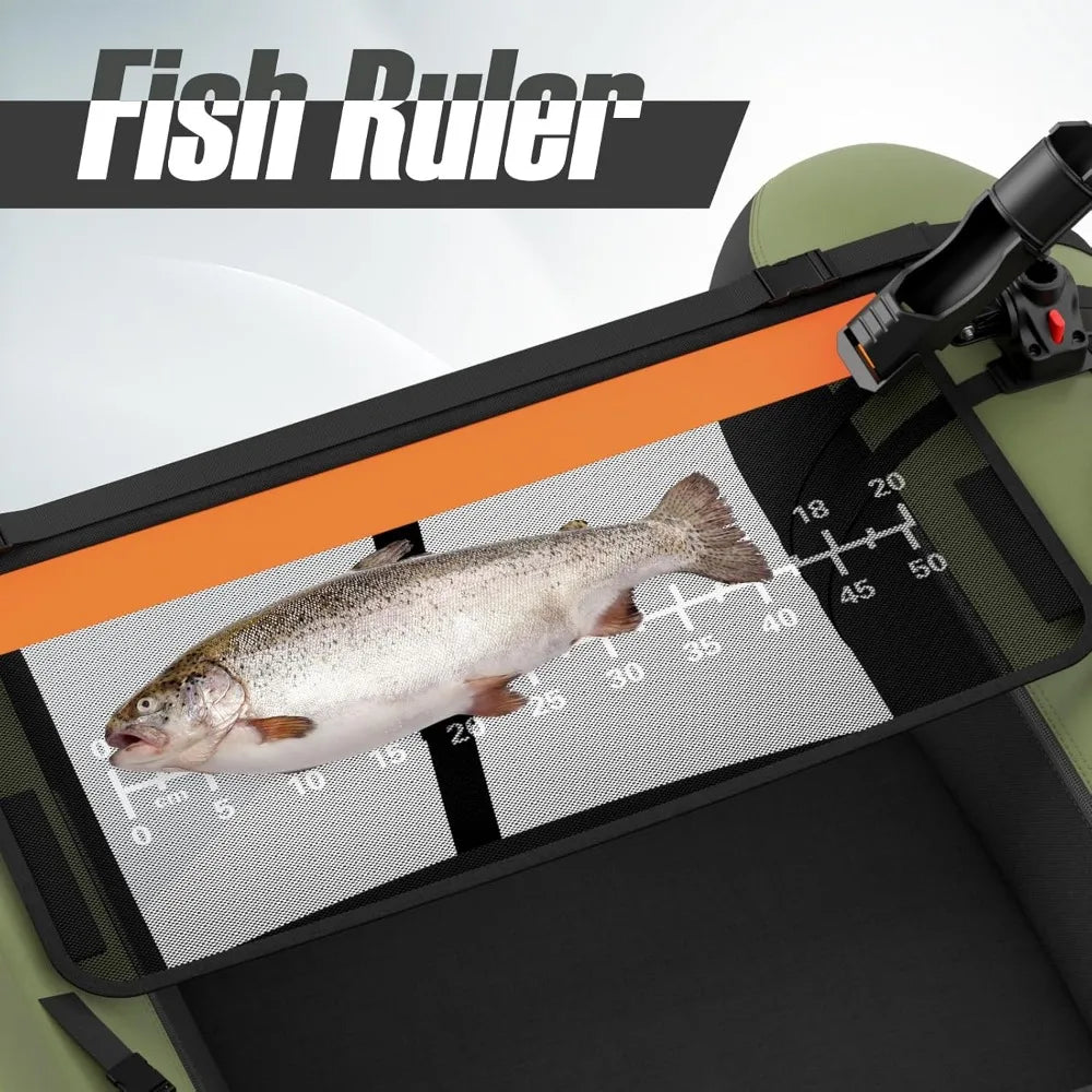 YTYIN Fishing Float Tube Inflatable Belly Boat For Adults Pump