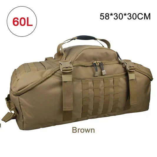 LQARMY Molle Tactical Travel Backpack Duffle Bag for Camping