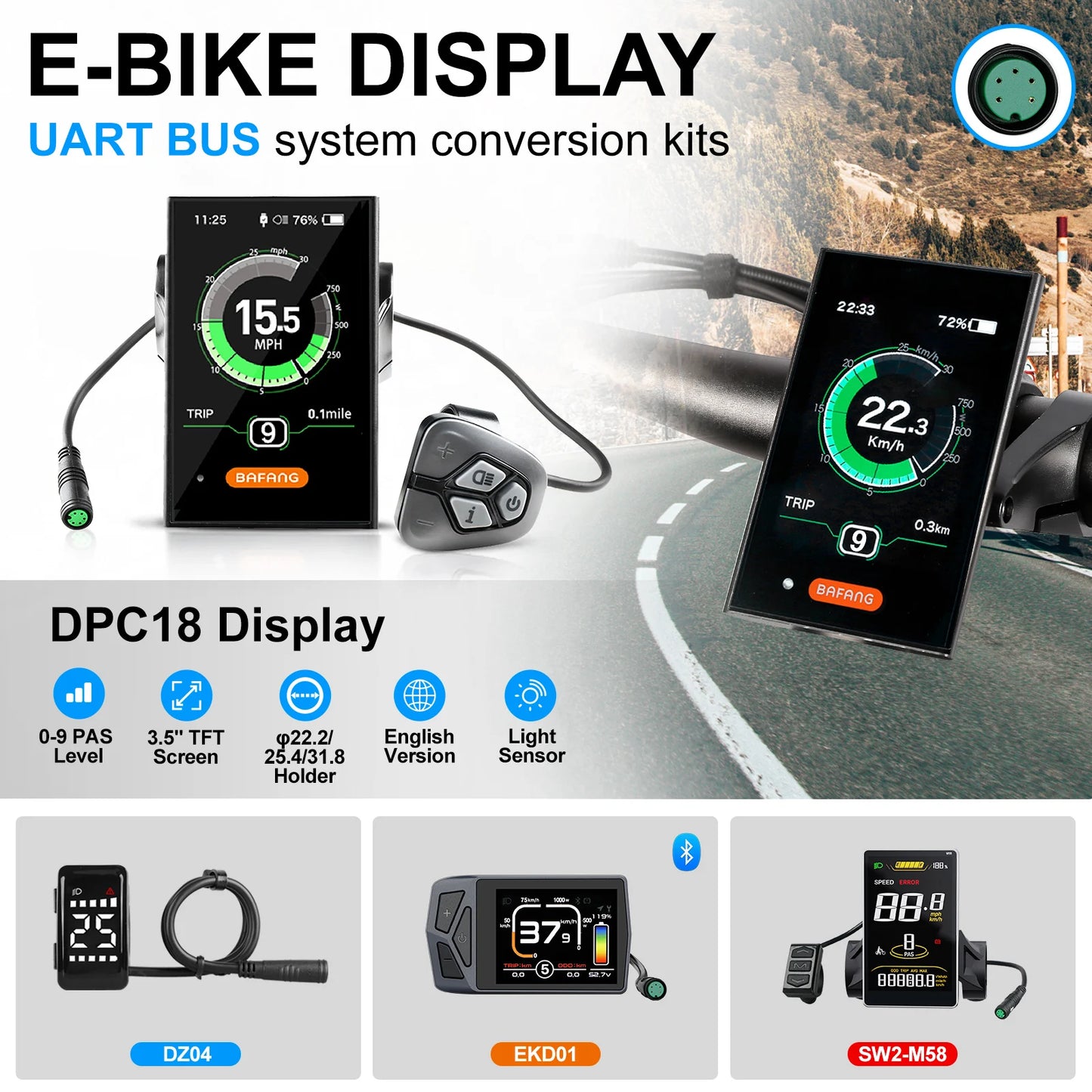 BAFANG 1000W Fat Tire Hub Motor For Snow Electric Bike