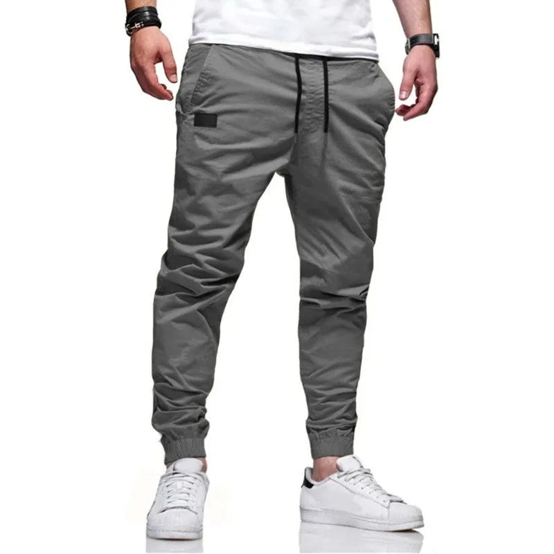 Men's Casual Cargo Jogger Pants Sweatpants With Multi Pockets