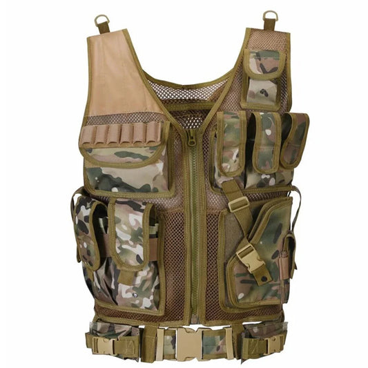 Nylon Molle Vest Adjustable Combat Body Armor Multi Pocket