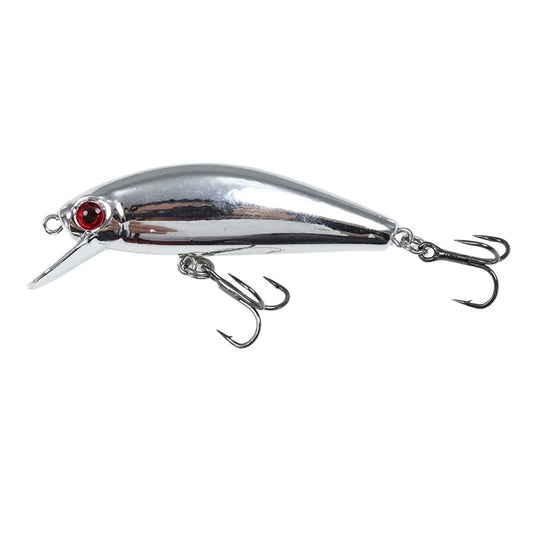 1pcs 5.5cm/6.5g Mini Laser Hard Minnow Sinking Bait Wobbler Jerkbait Crank Fishing Lures Hook Bass Pesca Fresh Saltwater Tackle