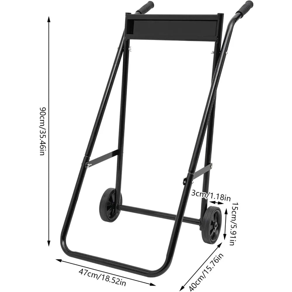 Outboard Motor Trolley Stand Foldable Engine Carrier