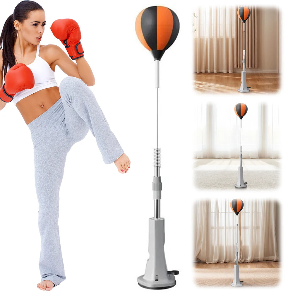 Shunmaii Punching Bag With Stand And Reflex Ball Set
