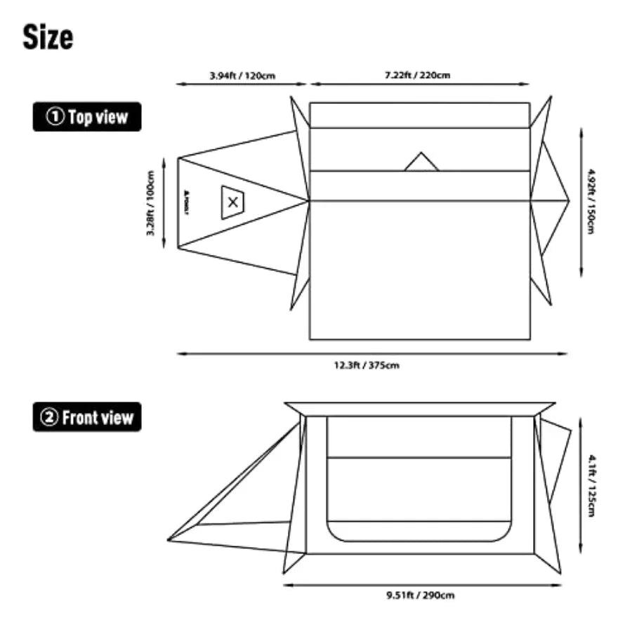 Hot Tent Bushcraft 2.0 Ultralight Shelter