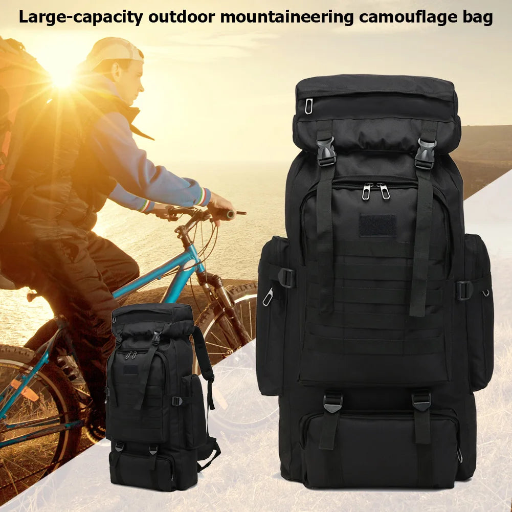 Tactical Outdoor Backpack Rucksack For Camping Hiking Trekking
