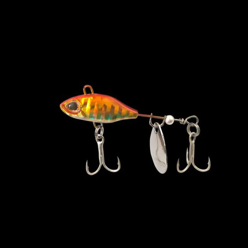 Long Shot Rotating Vibration Bait Spinner Tail Spoon Lure
