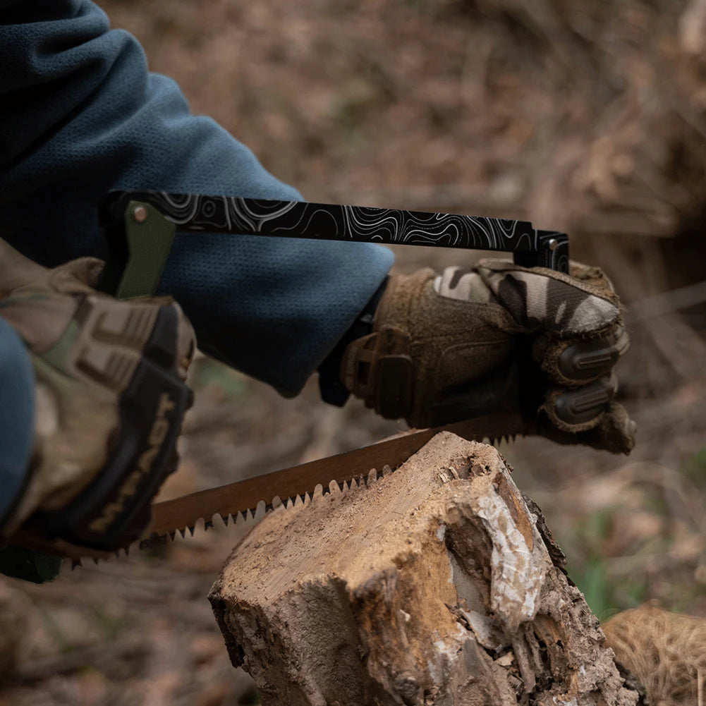 Folding Saw With Storage Bag Portable Aluminum Alloy Camping Foldable Hand Saw