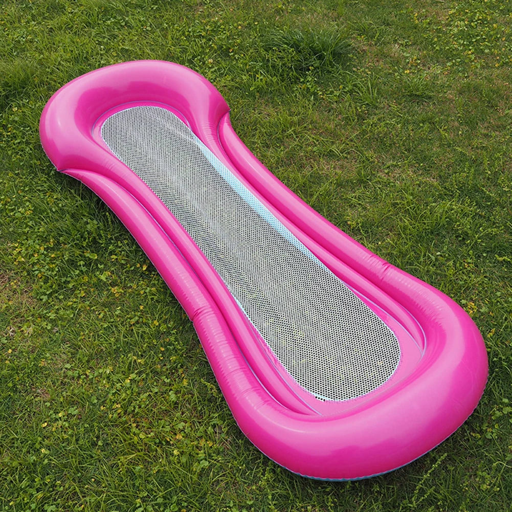 High-concerned Water Hammock Recliner Inflatable Floating Mattress With Pump