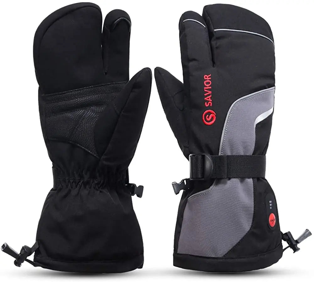 Savior Heat Heated Mittens Rechargeable Ski Gloves For Men Women