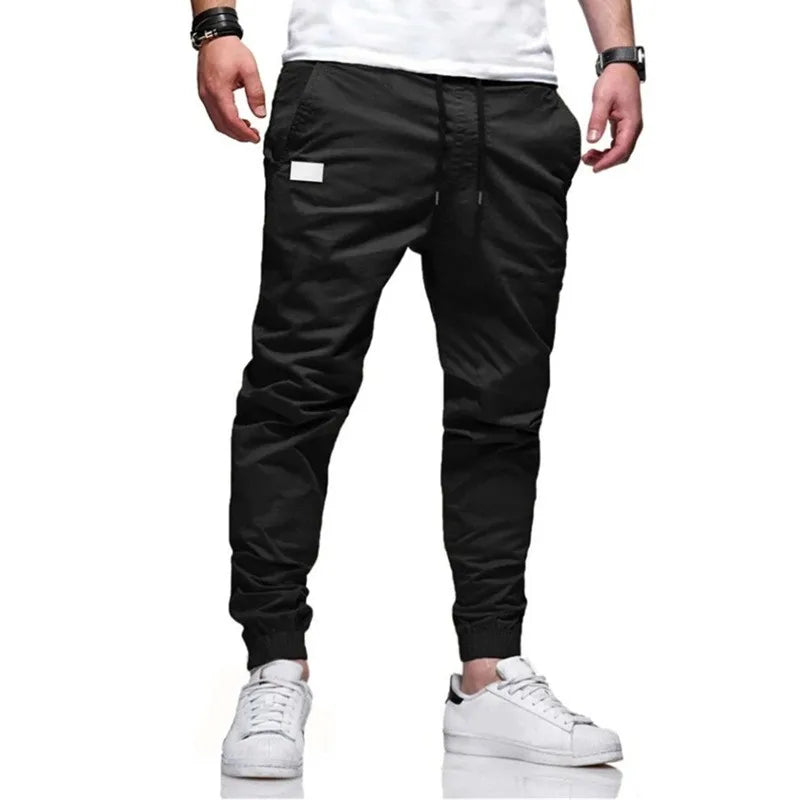 Men's Casual Cargo Jogger Pants Sweatpants With Multi Pockets