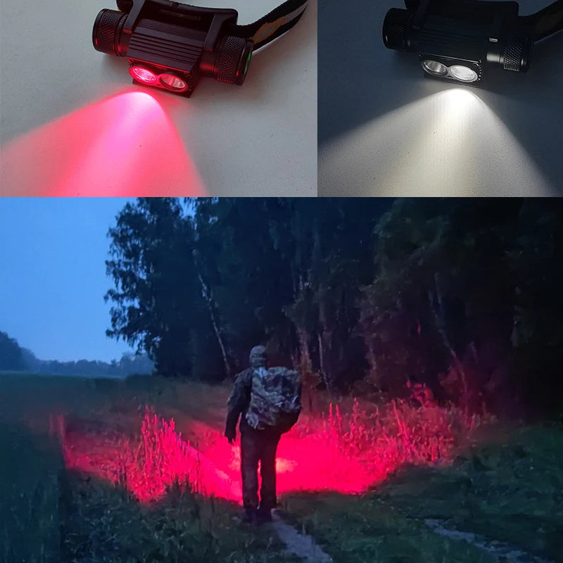 Sofirn H25LR 90 CRI Rechargeable Headlamp With White And Red LEDs