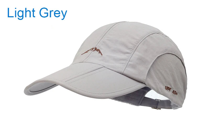Unisex Quick Drying Outdoor Baseball Cap Foldable Waterproof Sun Protection