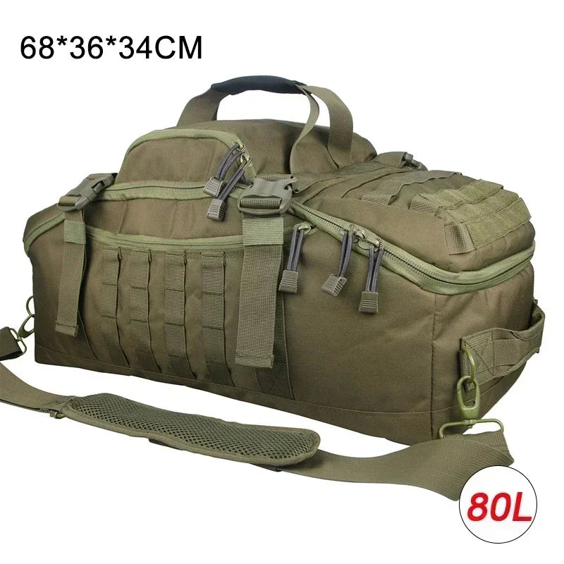 LQARMY Molle Tactical Duffle Bag For Camping And Hiking