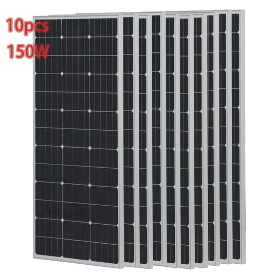 1500W Solar Panel Charger 150W 300W 450W for Battery Generator Power Station Home RV Camping Marine Rooftop Off-Grid Application