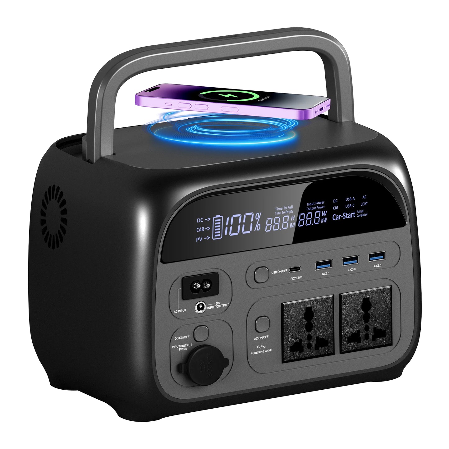 CTOLITY AP400 500W Solar Generator Portable Power Station