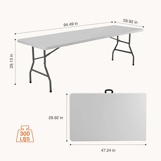JHK Heavy Duty Folding Outdoor Table With Carrying Handle