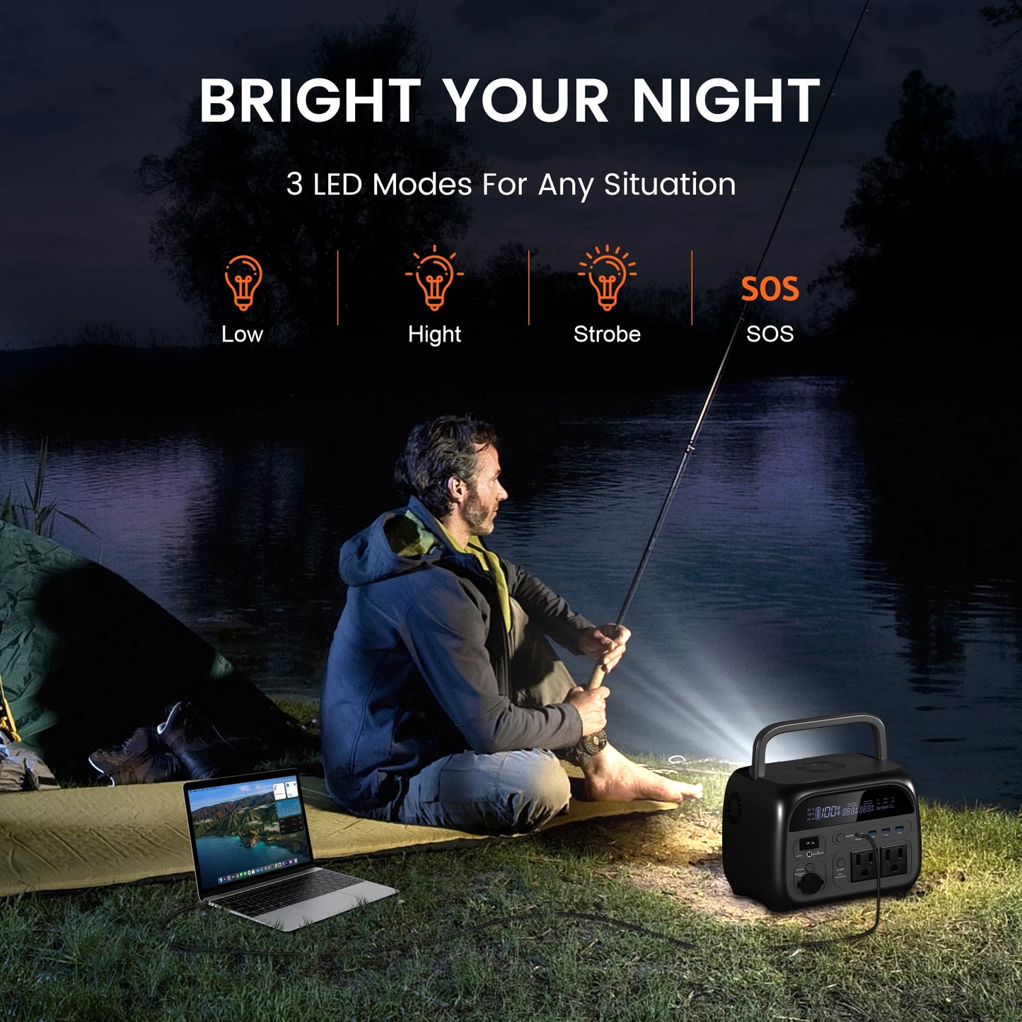 CTOLITY AP400 500W Solar Generator Portable Power Station