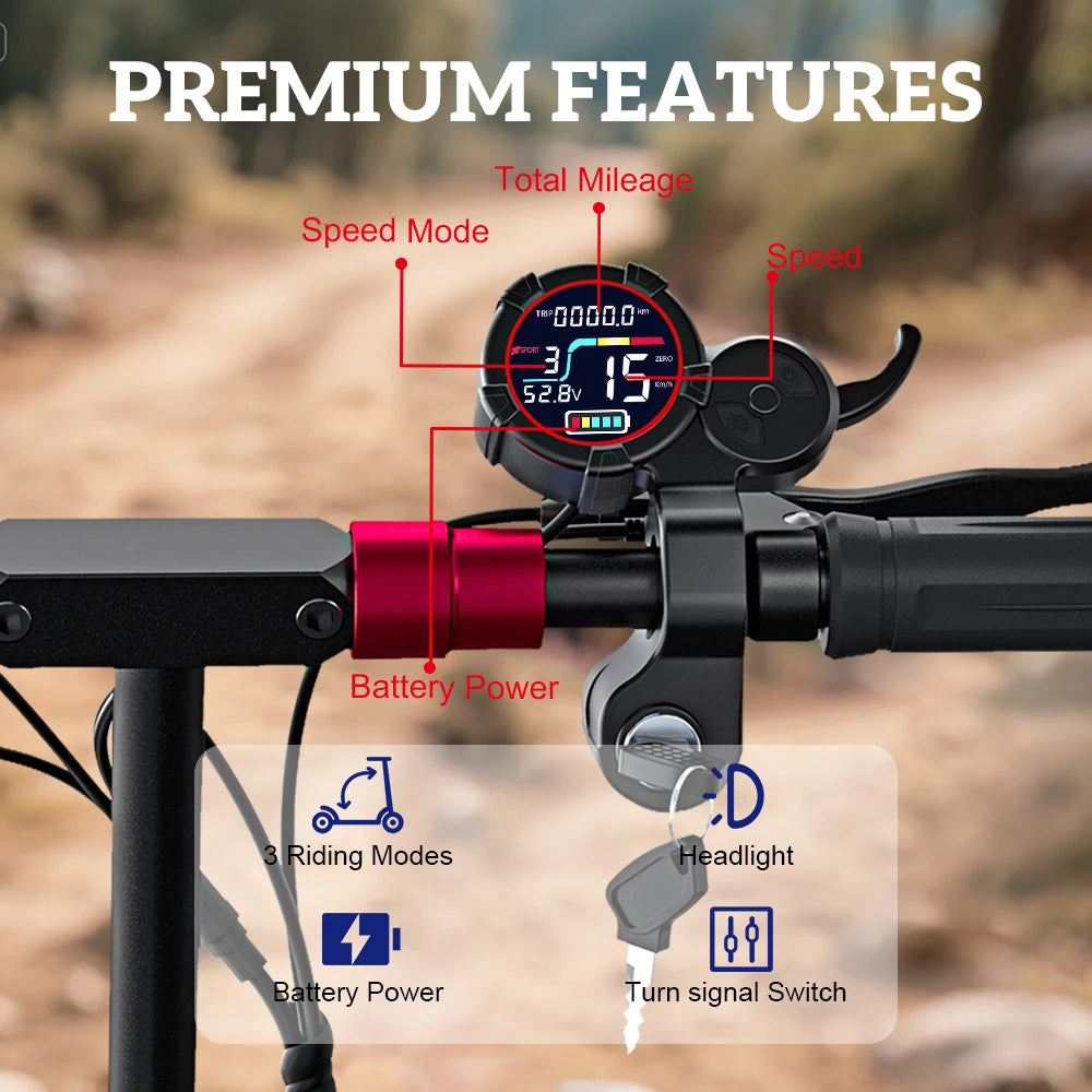 Freeboy Off-road Electric Scooter J11 Series 1200W Foldable Seat