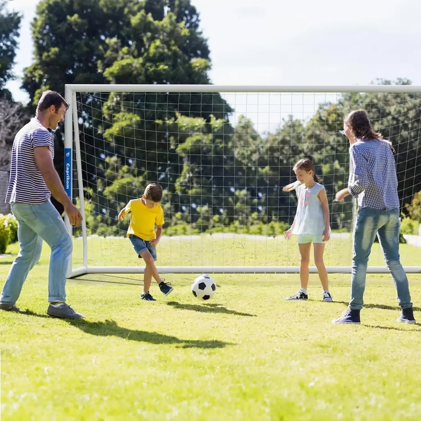 XMSJ Backyard Soccer Goals With Nets Training Equipment