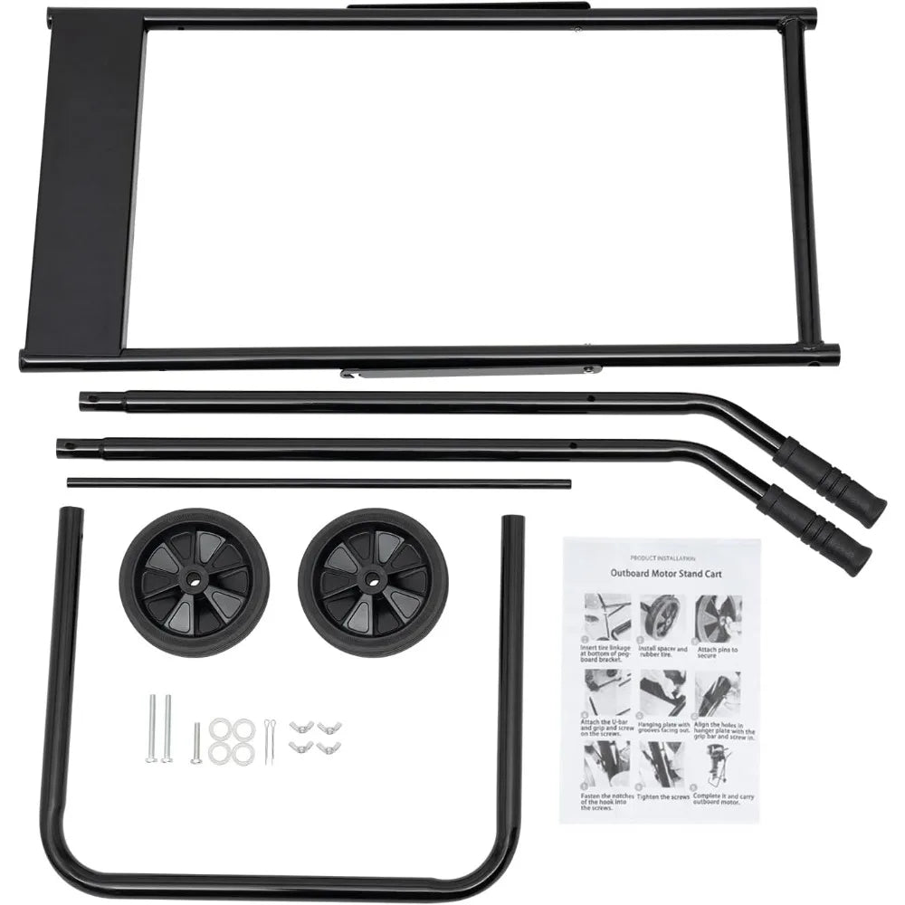 Outboard Motor Trolley Stand Foldable Engine Carrier